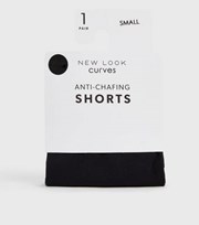 New Look Curves Black Thigh Length Anti-Chafing Shorts